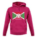 Burundi Barcode Style Flag unisex hoodie