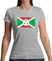 Burundi Grunge Style Flag Womens T-Shirt