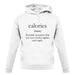 Calories Definition unisex hoodie