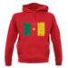 Cameroon Grunge Style Flag unisex hoodie