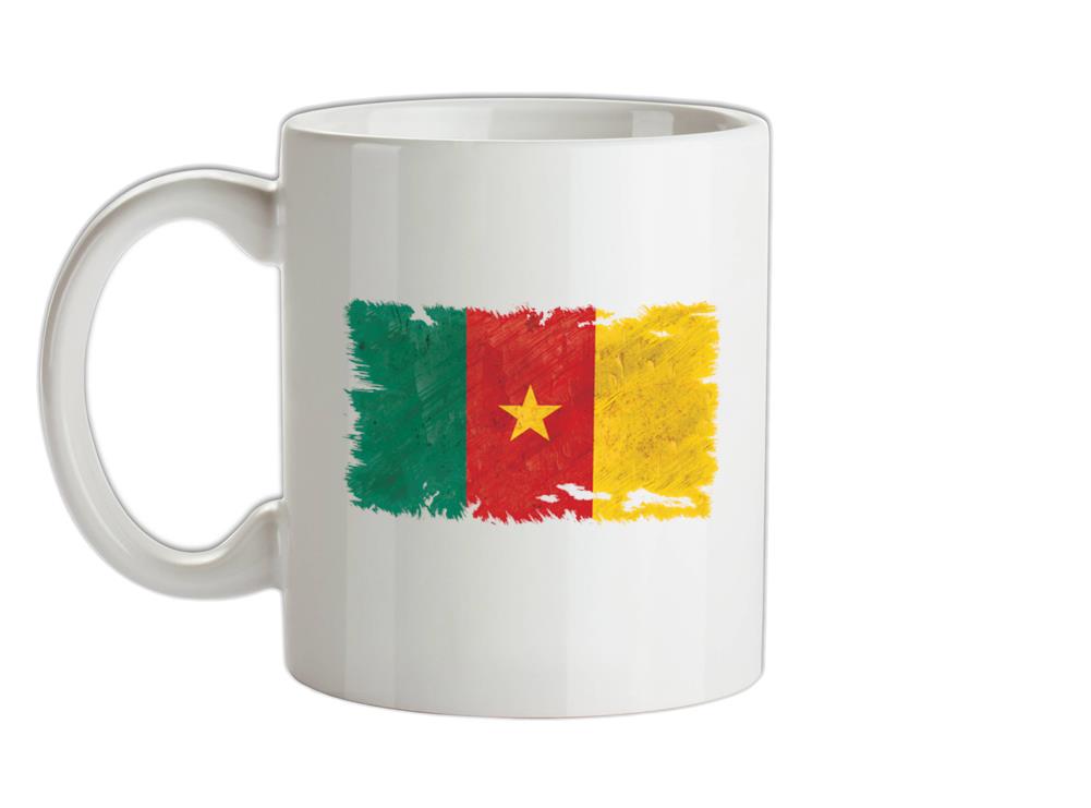 Cameroon Grunge Style Flag Ceramic Mug