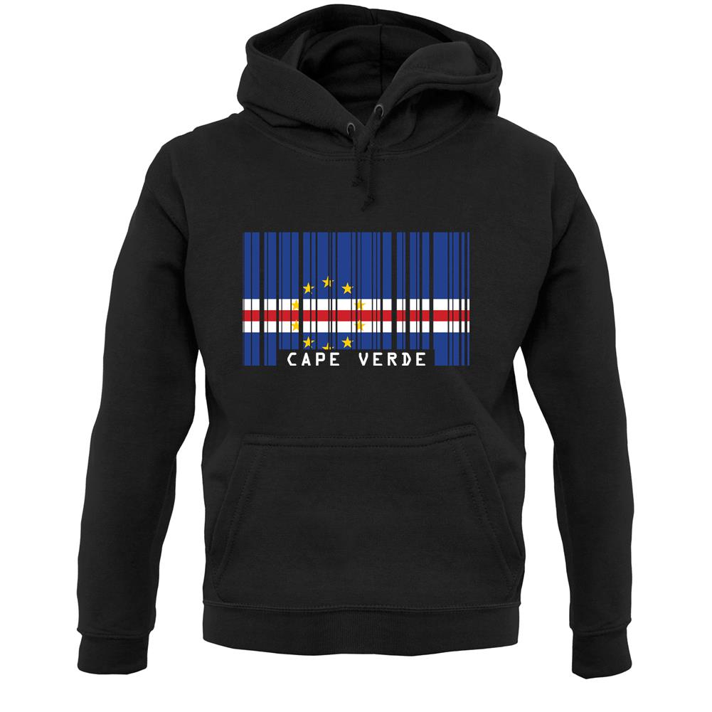 Cape Verde  Barcode Style Flag Unisex Hoodie