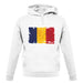 Chad Grunge Style Flag unisex hoodie