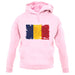 Chad Grunge Style Flag unisex hoodie