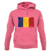 Chad Grunge Style Flag unisex hoodie