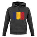 Chad Grunge Style Flag unisex hoodie