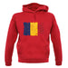 Chad Grunge Style Flag unisex hoodie