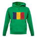 Chad Grunge Style Flag unisex hoodie