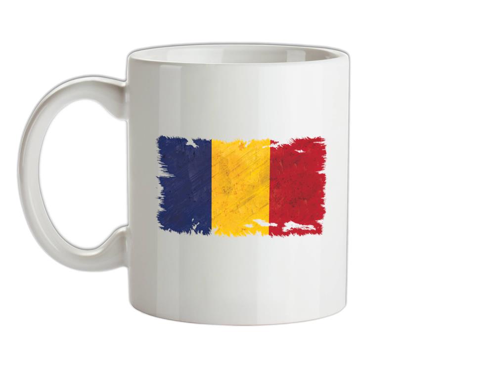 Chad Grunge Style Flag Ceramic Mug