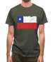 Chile Grunge Style Flag Mens T-Shirt