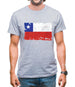 Chile Grunge Style Flag Mens T-Shirt