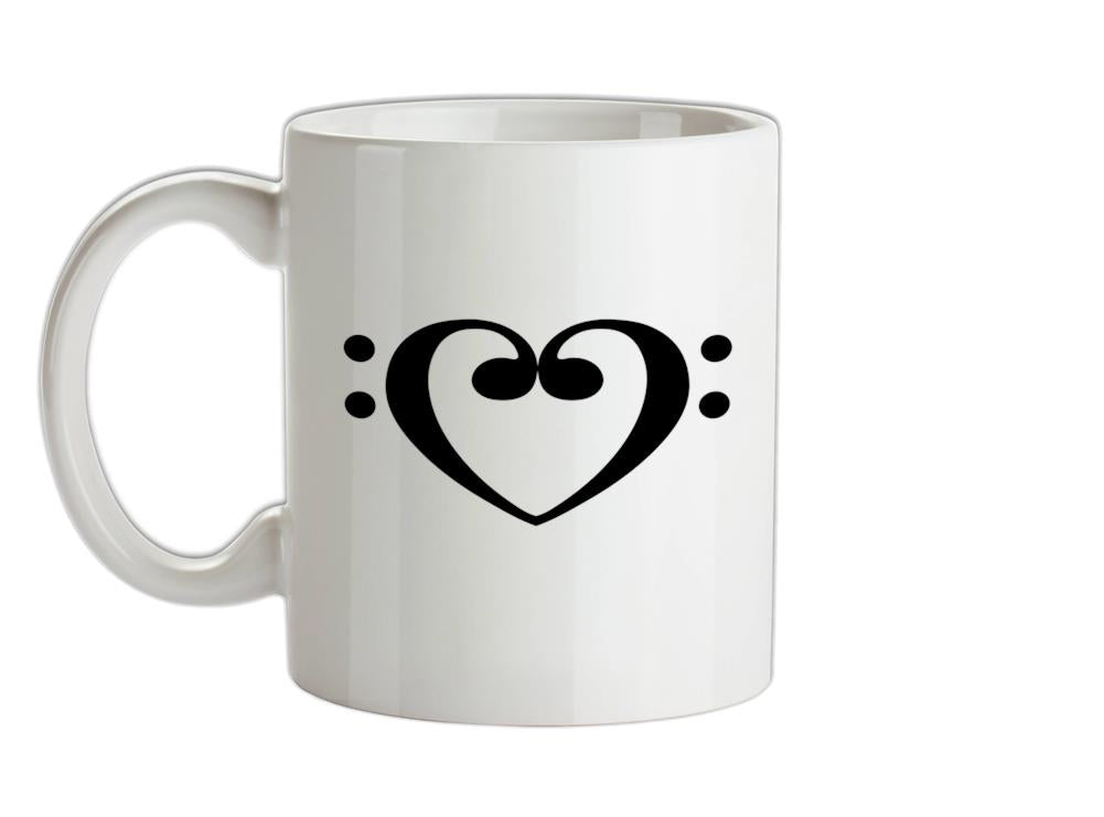 Heart Clef Ceramic Mug