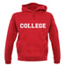 College unisex hoodie