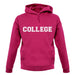 College unisex hoodie