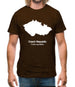 Czech Republic Silhouette Mens T-Shirt