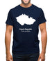 Czech Republic Silhouette Mens T-Shirt
