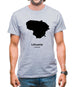 Lithuania Silhouette Mens T-Shirt
