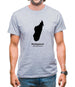Madagascar Silhouette Mens T-Shirt