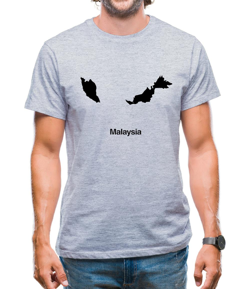 Malaysia Silhouette Mens T-Shirt