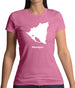 Nicaragua Silhouette Womens T-Shirt