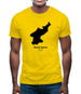 North Korea Silhouette Mens T-Shirt