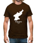 North Korea Silhouette Mens T-Shirt