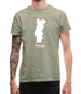 Portugal Silhouette Mens T-Shirt