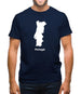 Portugal Silhouette Mens T-Shirt