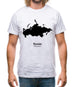 Russia Silhouette Mens T-Shirt