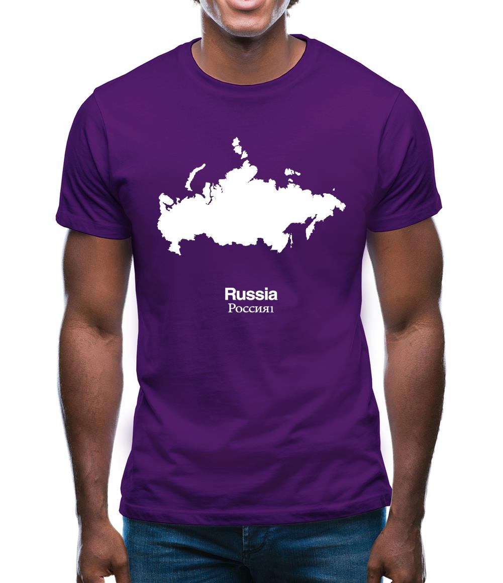 Russia Silhouette Mens T-Shirt
