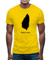 Saint Lucia Silhouette Mens T-Shirt