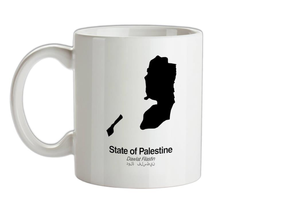 State of Palestine Silhouette Ceramic Mug