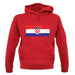 Croatia Grunge Style Flag unisex hoodie