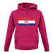 Croatia Grunge Style Flag unisex hoodie