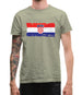 Croatia Grunge Style Flag Mens T-Shirt