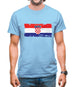 Croatia Grunge Style Flag Mens T-Shirt