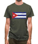 Cuba Grunge Style Flag Mens T-Shirt