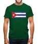 Cuba Grunge Style Flag Mens T-Shirt