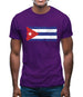 Cuba Grunge Style Flag Mens T-Shirt