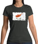 Cyprus Grunge Style Flag Womens T-Shirt