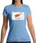 Cyprus Grunge Style Flag Womens T-Shirt