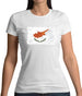 Cyprus Grunge Style Flag Womens T-Shirt