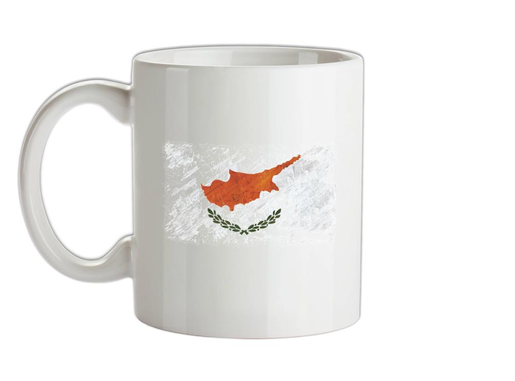 Cyprus Grunge Style Flag Ceramic Mug