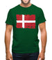 Denmark Grunge Style Flag Mens T-Shirt