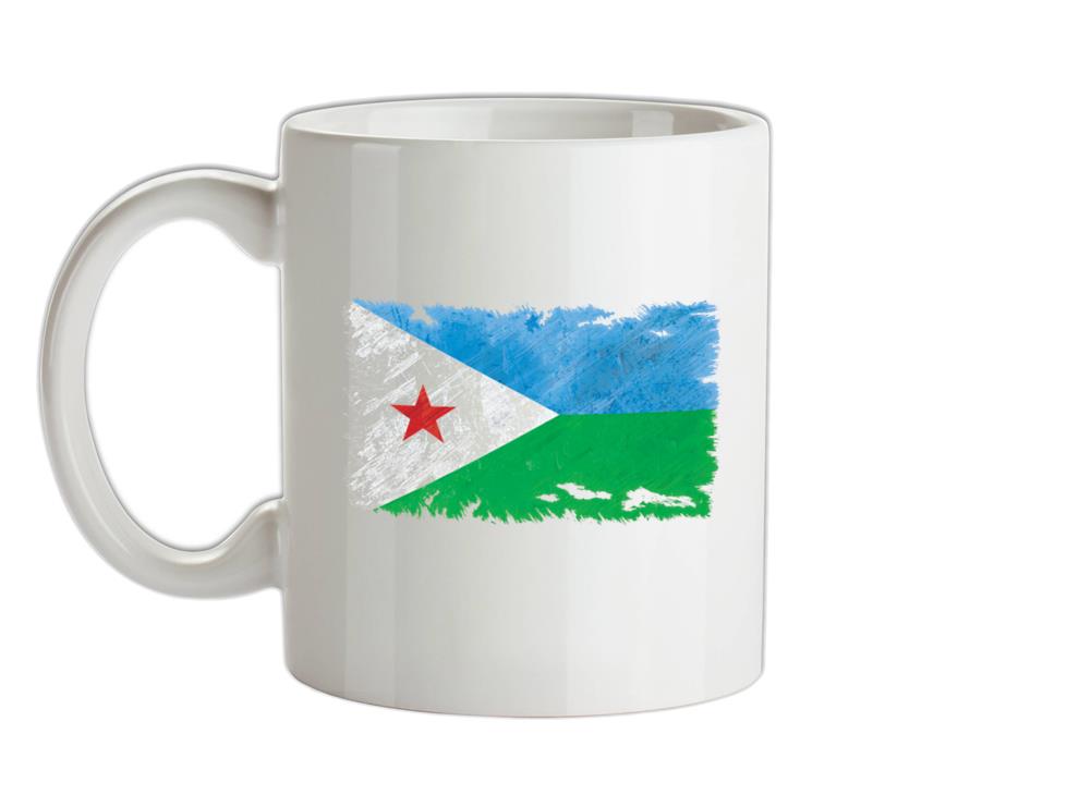 Djibouti Grunge Style Flag Ceramic Mug