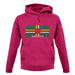 Dominica Barcode Style Flag unisex hoodie
