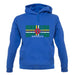 Dominica Barcode Style Flag unisex hoodie