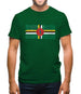 Dominica Grunge Style Flag Mens T-Shirt