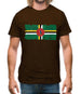 Dominica Grunge Style Flag Mens T-Shirt