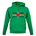 Dominica Grunge Style Flag unisex hoodie